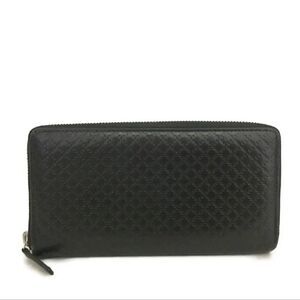 GUCCI Sukey Leather Zip Around Long Wallet /1A5437